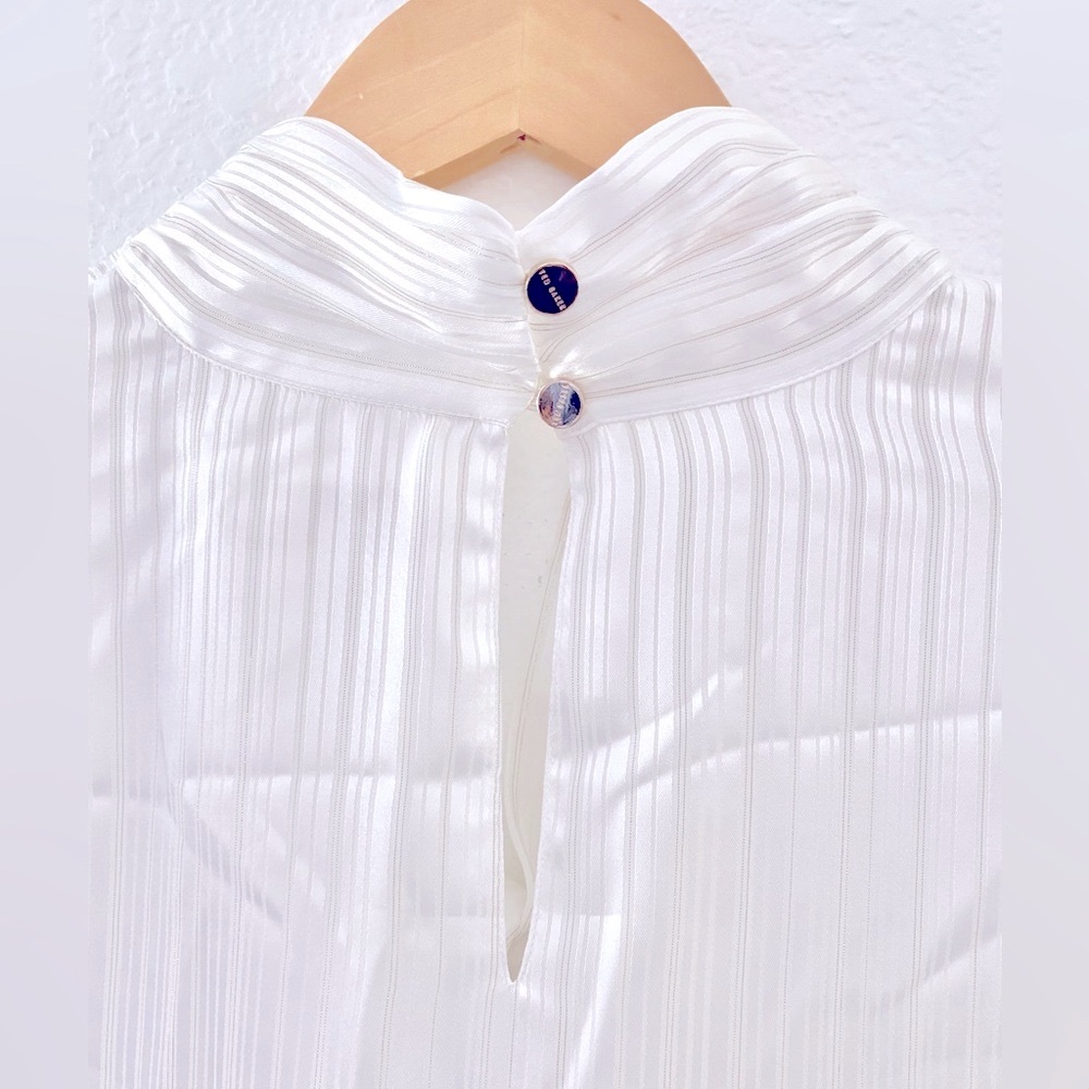 Ted Baker White Silk Blouse - Picture 8 of 13